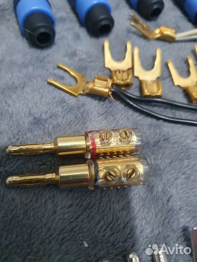 Разъем банан лопатка rca