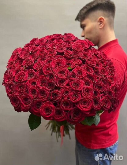 Букет 101 роза. Цветы с доставкой