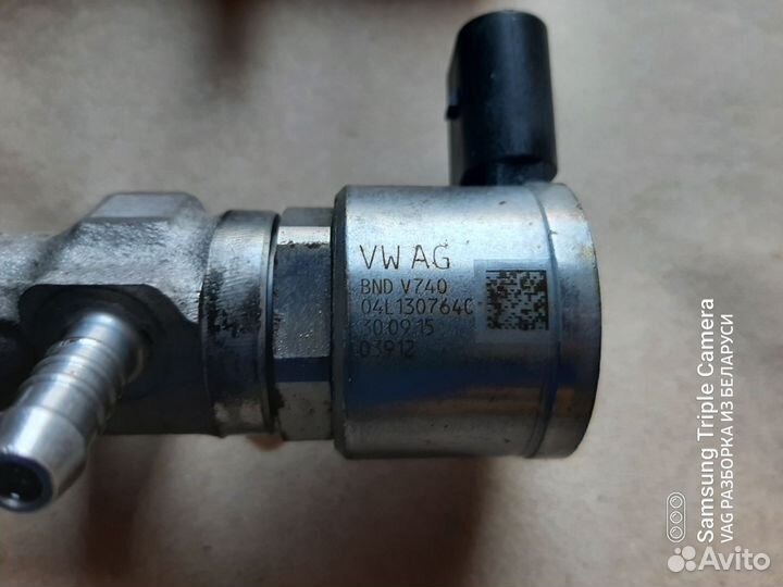 Топливная рампа в сборе 04L089G,D,B. VW, skoda