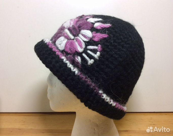 Эксклюзивная шляпа с красивыми цветами,55-58,ар201