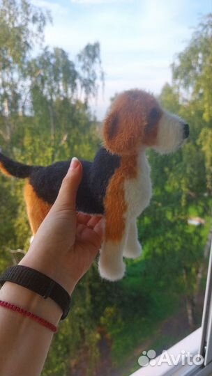 Бигль вязаный (на заказ)