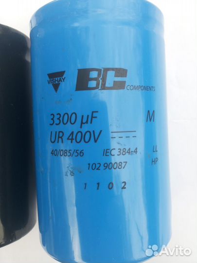 Конденсаторы 3300мкФ 400В 2шт и 100мкФ 1100 В