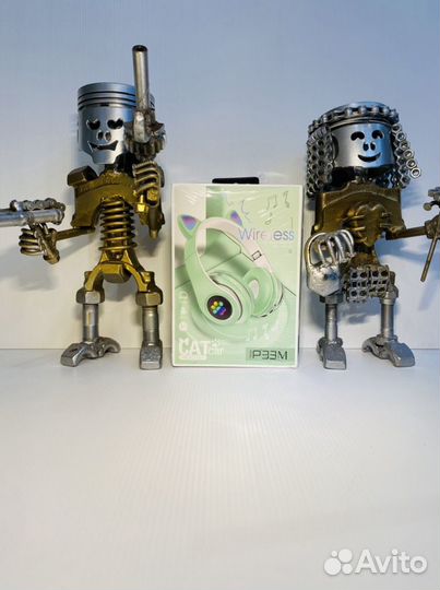 Наушники светящиеся с ушками кошечки