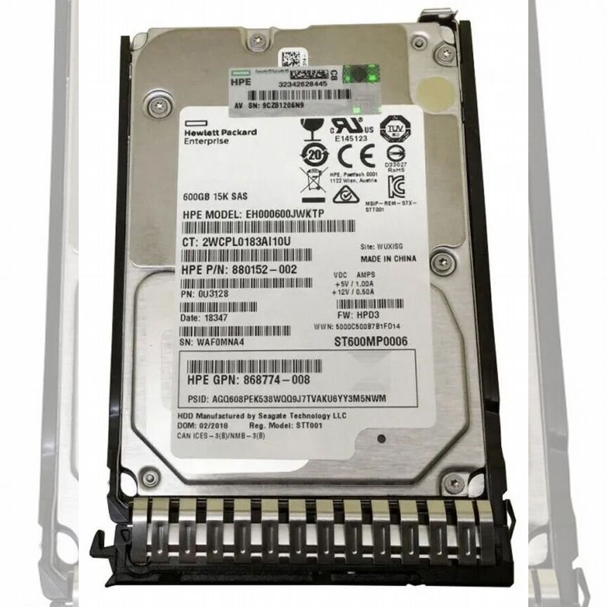 [EH000600JWKTP] Жесткий Диск Hp 600gb Sas 2,5" Hdd Eh000600jwktp