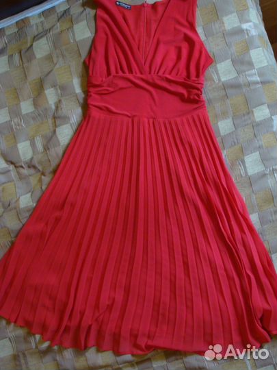 Платье вечернее, красное, 46р