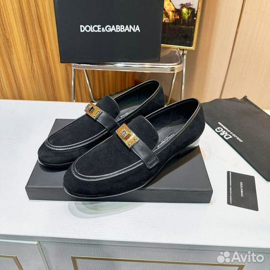 Мужские замшевые туфли Dolce Gabbana