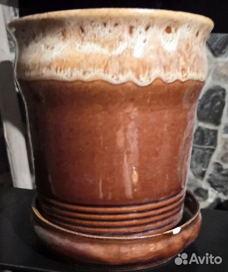 Кашпо керамическое для цветов