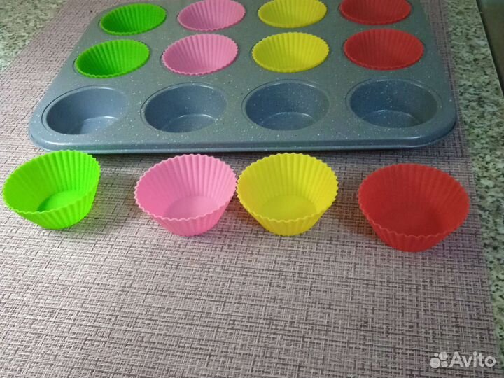 Форма для выпечки кексов, капкейков, маффинов