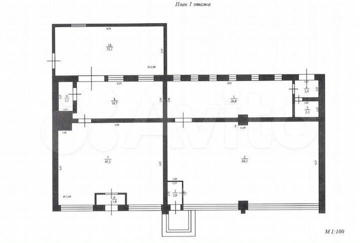 Нежилое здание с земельным участком