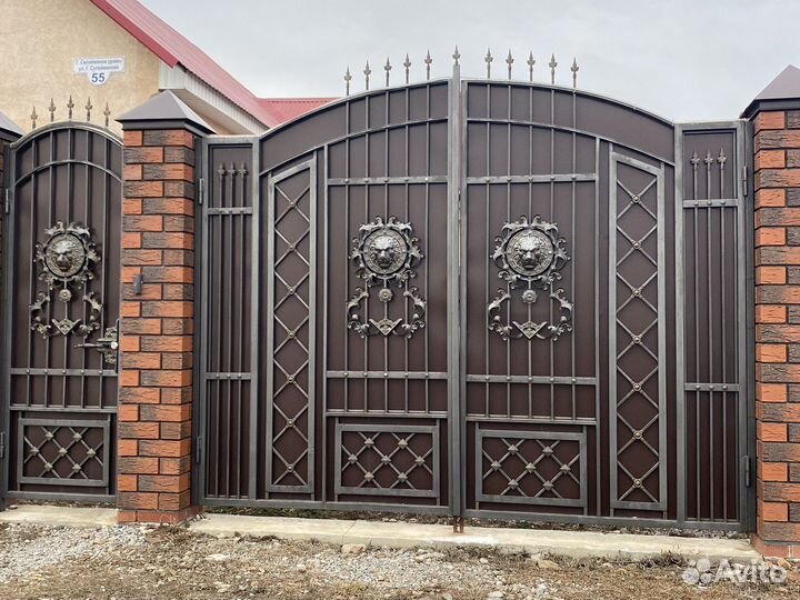 Ворота кованые