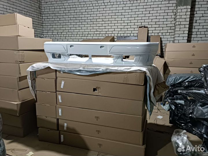 Бампер передний ваз 2114 2115 спорт цвет белый