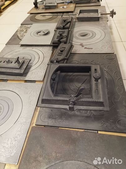 Плита чугунная для печей Балезино П1-6 (600Х600)