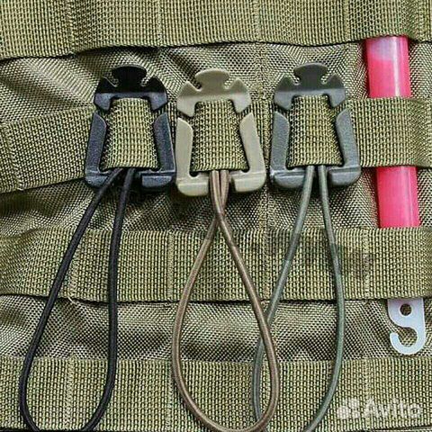 Хомуты/стяжки/зажимы с эластичным шнуром на молле