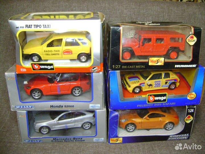 Модели 1:24 1/24 по одной цене