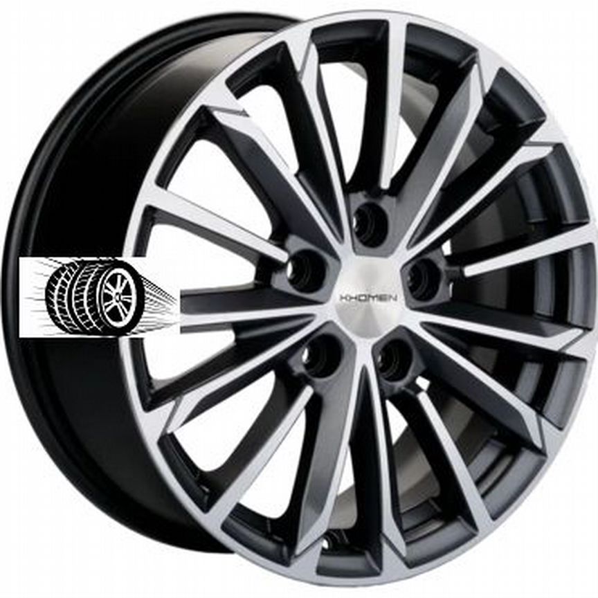 Литые диски Khomen Wheels 6.5×R16 5×114.3