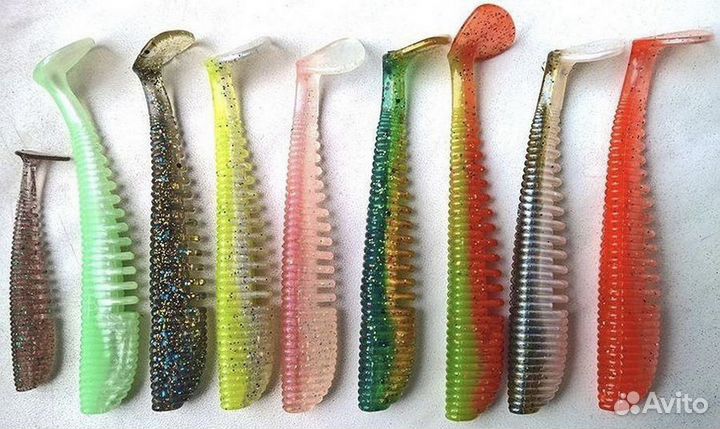 Силиконовые приманки pontoon 21 awaruna виброхвост