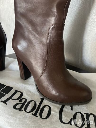 Сапоги демисезонные женские 38 коричневые