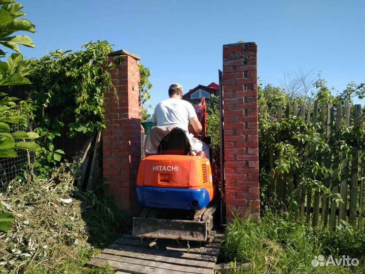 Аренда мини экскаватора, услуги миниэкскаватора