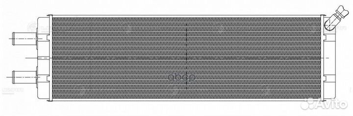 LRH1203 радиатор отопителя Al, 555х168х68мм, а