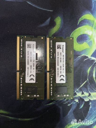 Оперативная память SO-dimm DDR4 2x4GB - 8GB