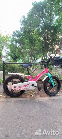 Детский велосипед для девочки 16 дюймов
