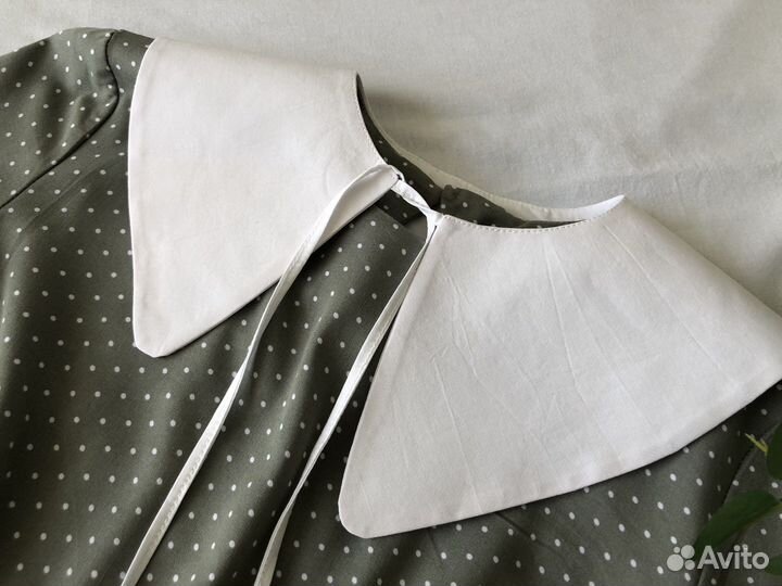 Новый съемный воротничок черный и бантик на зажиме