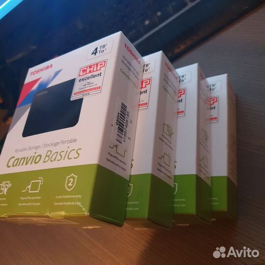 Toshiba Canvio 4Tb оригинал в упаковке, 20шт