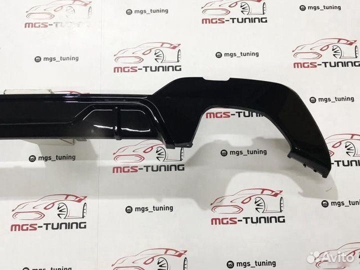 Диффузор BMW 3 Series G20 M340 Style Черный глянец