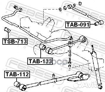 Сайлентблок toyota lite/townace 92- звд. TAB133