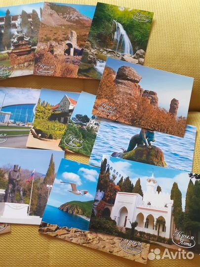 Открытки Крым, современные, чистые, 27 шт