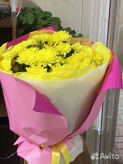 Хризантема букет большой