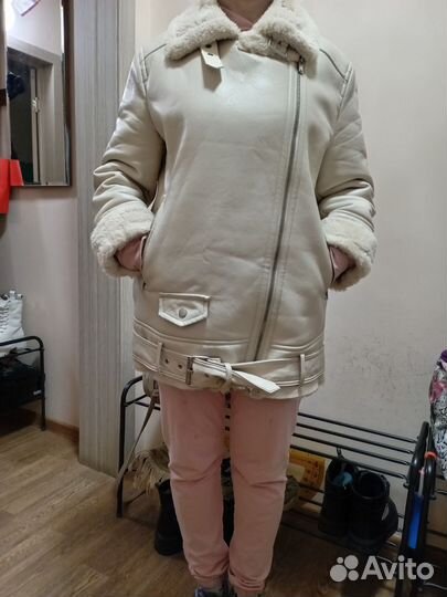 Дубленка натуральная женская 48 50 бу