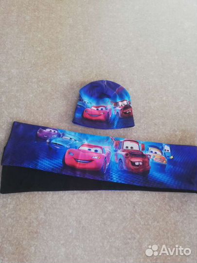 Шапка и Шарф на флисе Ог 52-54