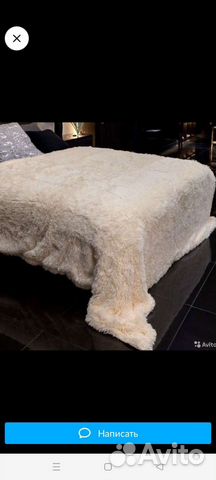 Плед пушистый травка евро