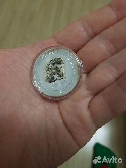 Ниуэ 1 доллар 2016 Еж Hedgehog серебряная монета