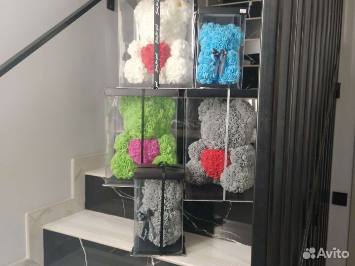 Мишка из роз