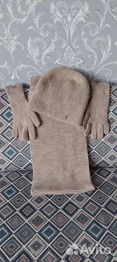 Комплект шапка и снуд женские