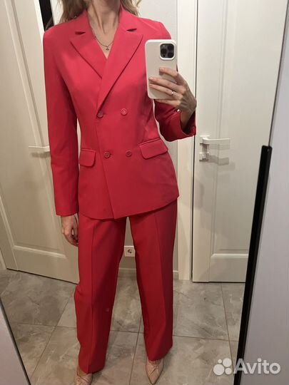 Костюм брючный розовый all we need