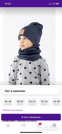 Комплект (шапка и снуд) bodo 46-48