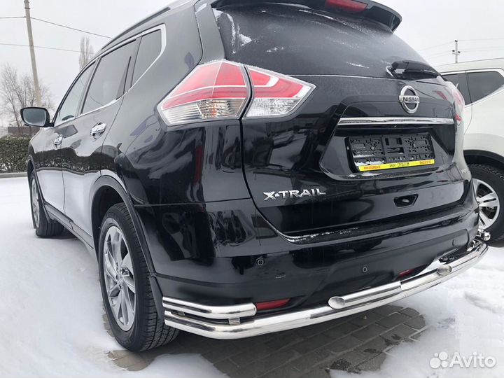 Защита заднего бампера Nissan X-trail 2018