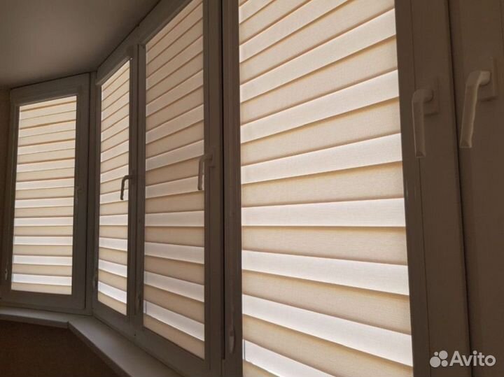 Рулонные шторы день ночь зебра Y291T-O36475