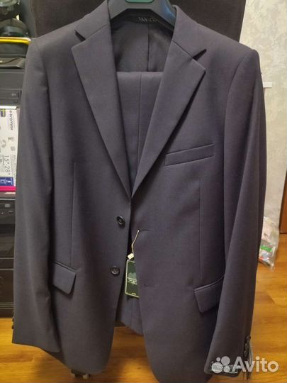 Школьный костюм серый полнотный 164