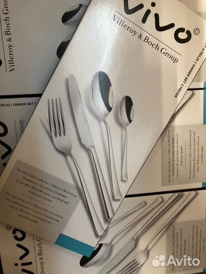 Столовые приборы, 10 наборов, vivo новые