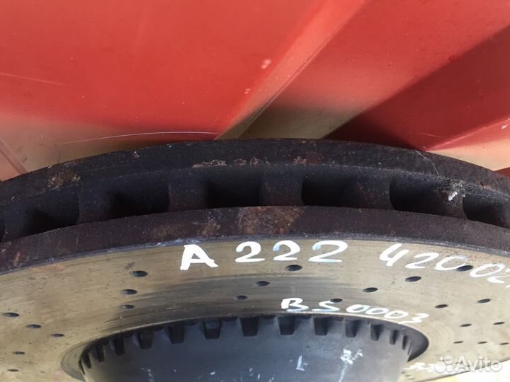 Передний тормозной диск Mercedes W222