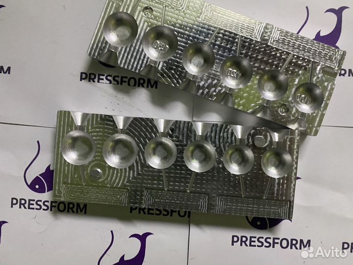 Форма чпу для литья грузил «Яйца»