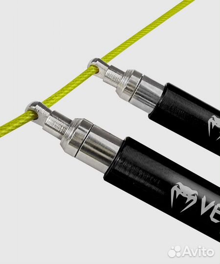 Скакалка Venum Thunder Evo Jump Rope –Black/Yellow