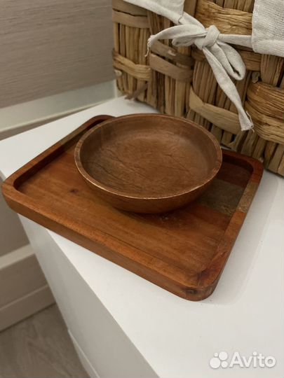 Тарелочки из дерева hm home