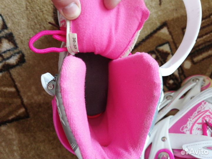 Детские раздвижные ролики 30-33 и защита