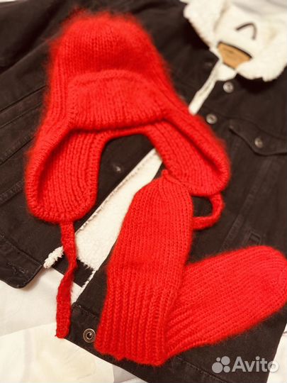 Шапка ушанка женская