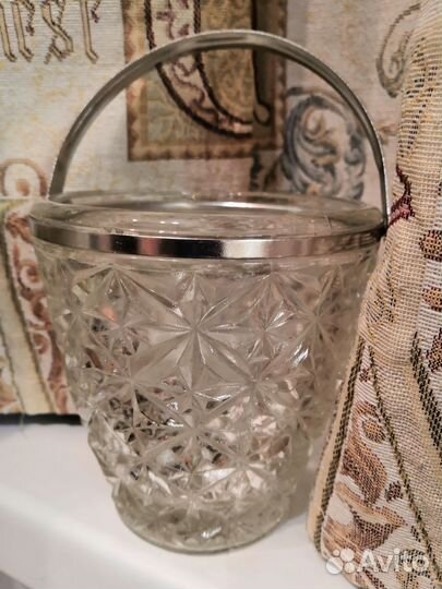 Ведерко для льда хрусталь СССР